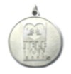 medalla vaciada color plata tamao 4 cm