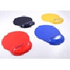 tapete para ratn (mouse pad) ergonomico con soporte de gel para mueca, colores: rojo, amarillo, azul y negro.