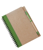 Libreta ecolgica, color del producto verde