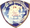 distintivo en forma de escudo con el logotipo de cualquier empresa o institución