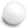 pelota antiestrés promocional (promotional stress ball) lisa color blanca