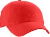 gorra gabardina para ni�o o adulto en color roja, con broche sujetador de pl�stico, el bordado es de 5 x 5 cms aprox. (cachuchas y gorras publicitarias promocionales)