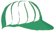 gorra visera túnel de viento (visera promocional) portavin en color verde, unitalla.