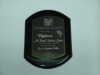 diploma España Biselada en placa de aluminio Anodizado de 175 mm x 250 mm, grabado con sus datos, en base de cristal, poliéster (polyester), o madera, con su logotipo impreso y o grabado
