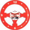 reloj de pared promocional volantito, base de plástico forma volante, mecanismo de cuarzo, área de impresión. caratula estireno 8.2 cm,diámetro cuerpo 24 cms.