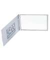 espejo rectangular con funda de aluminio (Regalos publicitarios promocionales para el cuidado personal)