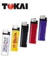 Práctico y muy útil encendedor publicitario promocional de la prestigiada marca Tokai Redondo