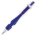 Bolígrafo plumas publicitarias, color del producto blanco y azul. PRECIO de PROMOCIÓN, verificar EXISTENCIAS, próximo a AGOTARSE.