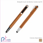 Bolígrafo touch de Bambú
